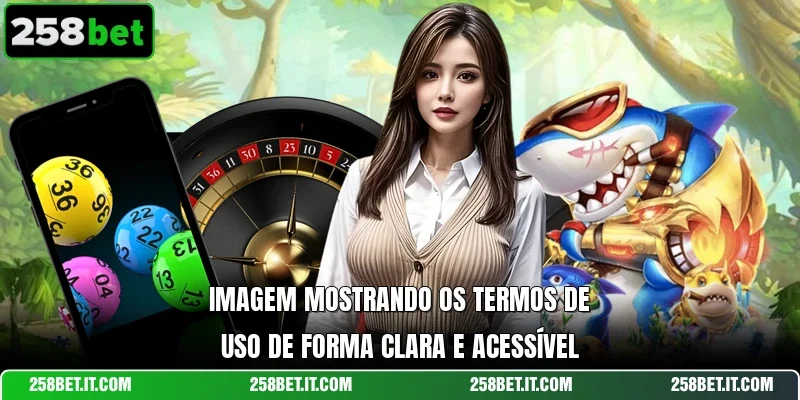 Imagem mostrando os Termos de Uso de forma clara e acessível