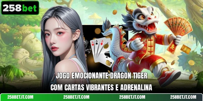 Jogo emocionante Dragon Tiger com cartas vibrantes e adrenalina