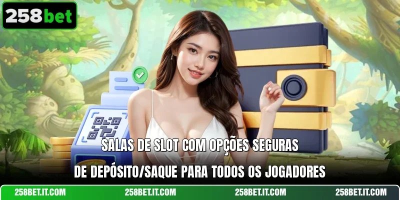 Salas de slot com opções seguras de Depósito/Saque para todos os jogadores